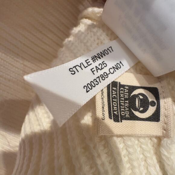 Madewell Men's Cotton Shaker-Stitch Crewneck Sweater Vintage Ivory Size M NWT - Picture 12 of 12